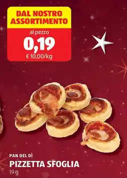 ALDI Pan del dì pizzetta sfoglia offerta