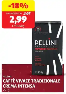 ALDI Pellini caffè vivace tradizionale crema intensa offerta