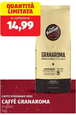 ALDI Caffe vergnano 1882 caffè granaroma offerta