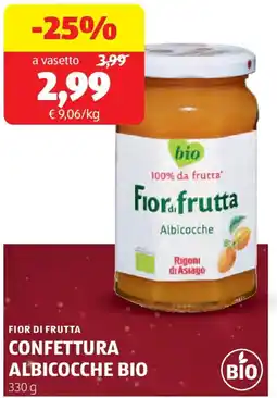 ALDI Fior di frutta confettura albicocche bio offerta