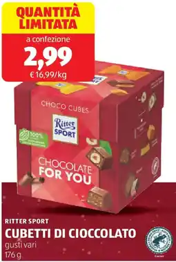ALDI Ritter sport cubetti di cioccolato offerta