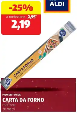 ALDI Power force carta da forno offerta