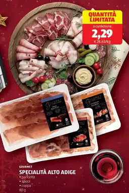 ALDI Gourmet specialità alto adige offerta