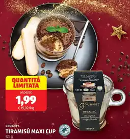 ALDI Gourmet tiramisu maxi cup offerta