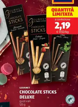 ALDI Gourmet chocolate sticks deluxe offerta