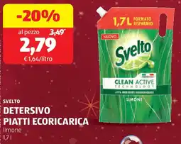 ALDI Svelto detersivo piatti ecoricarica offerta