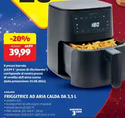 ALDI Ambiano friggitrice ad aria calda offerta