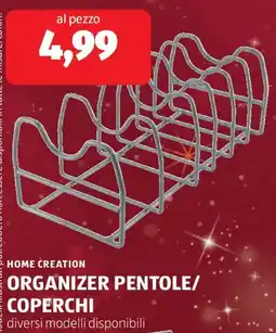 ALDI Home creation organizer pentole/ coperchi offerta