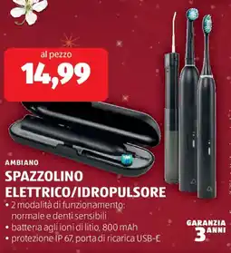 ALDI Ambiano spazzolino elettrico/idropulsore offerta
