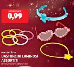 ALDI Home creation bastoncini luminosi offerta