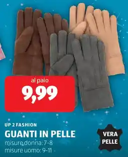 ALDI Up 2 fashion guanti in pelle offerta
