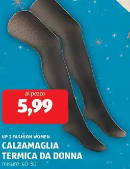 ALDI Up 2 fashion women calzamaglia termica da donna offerta