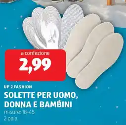 ALDI Up 2 fashion solette per uomo, donna e bambini offerta