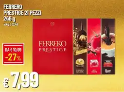 IperFamila Ferrero prestige 21 pezzi offerta