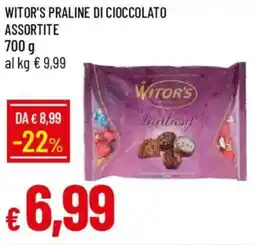 IperFamila Witor's praline di cioccolato offerta