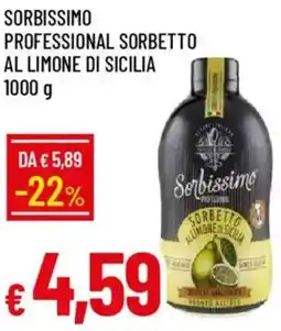 IperFamila Sorbissimo professional sorbetto al limone di sicilia offerta