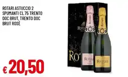 IperFamila Rotari astuccio 2 spumanti trento doc brut, trento doc brut rosè offerta