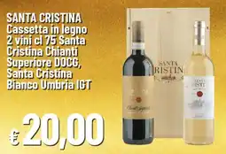 IperFamila SANTA CRISTINA Cassetta in legno offerta