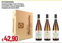 IperFamila MASTROBERARDINO Cassetta in legno 3 vini offerta