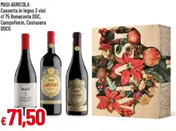IperFamila MASI AGRICOLA Cassetta in legno 3 vini offerta