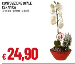 IperFamila Composizione ovale ceramica offerta