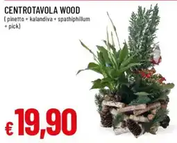 IperFamila Centrotavola wood offerta