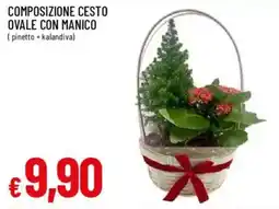 IperFamila Composizione cesto ovale con manico offerta