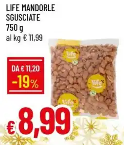 IperFamila Life mandorle sgusciate offerta