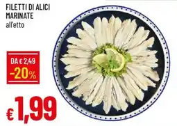 IperFamila Filetti di alici marinate offerta