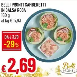 IperFamila Belli pronti gamberetti in salsa rosa offerta