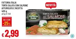 IperFamila Fattoria italia torta salata con salmone affumicato e ricotta offerta