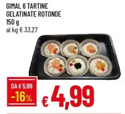 IperFamila Gimal 6 tartine gelatinate rotonde offerta