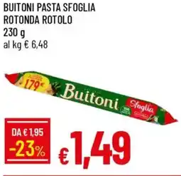 IperFamila Buitoni pasta sfoglia rotonda rotolo offerta