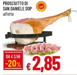 IperFamila Prosciutto di san daniele DOP offerta