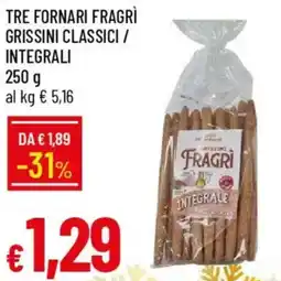 IperFamila Tre fornari fragrì grissini classici / integrali offerta