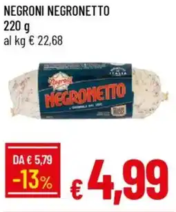 IperFamila Negroni negronetto offerta