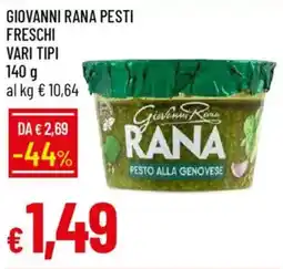 IperFamila Giovanni rana pesti freschi offerta