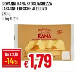 IperFamila Giovanni rana sfogliagrezza lasagne fresche all'uovo offerta
