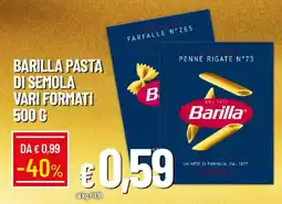 IperFamila Barilla pasta di semola offerta