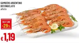 IperFamila Gambero argentino decongelato offerta