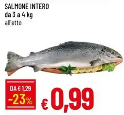 IperFamila Salmone intero offerta