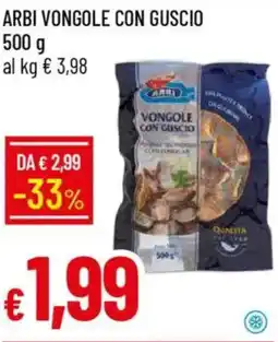 IperFamila Arbi vongole con guscio offerta