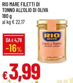 IperFamila Rio mare filetti di tonno all'olio di oliva offerta