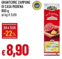 IperFamila Granterre zampone di casa modena offerta