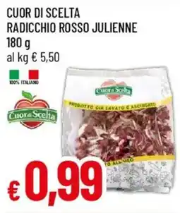IperFamila Cuor di scelta radicchio rosso julienne offerta