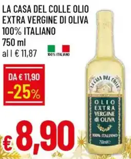 IperFamila La casa del colle olio extra vergine di oliva 100% italiano offerta