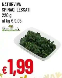 IperFamila Naturviva spinaci lessati offerta