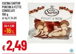 IperFamila Cucina sartor porcini a fette congelati offerta