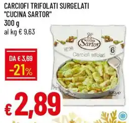 IperFamila Carciofi trifolati surgelati "CUCINA SARTOR" offerta