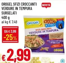 IperFamila Orogel sfizi croccanti verdure in tempura surgelati offerta